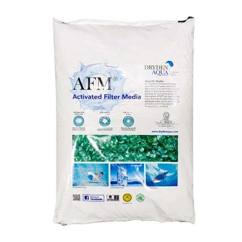 MEDIA FILTRANTE AFM GRADO 1, BOLSA 55 LB Marca DRYDEN AQUA. Modelo: 800051
