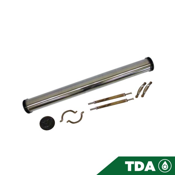 PORTAMEMBRANA AQUEX 4X40 ACERO INOX 1/2"PERM 3/4"CONCEN Marca AQUEX. Modelo: 602114