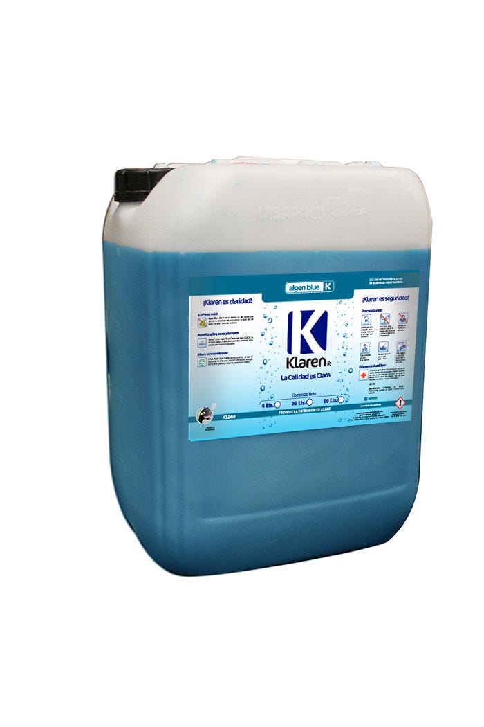 ALGICIDA ALGEN BLUE, ENVASE DE 20 LTS Marca KLAREN. Modelo: 404061