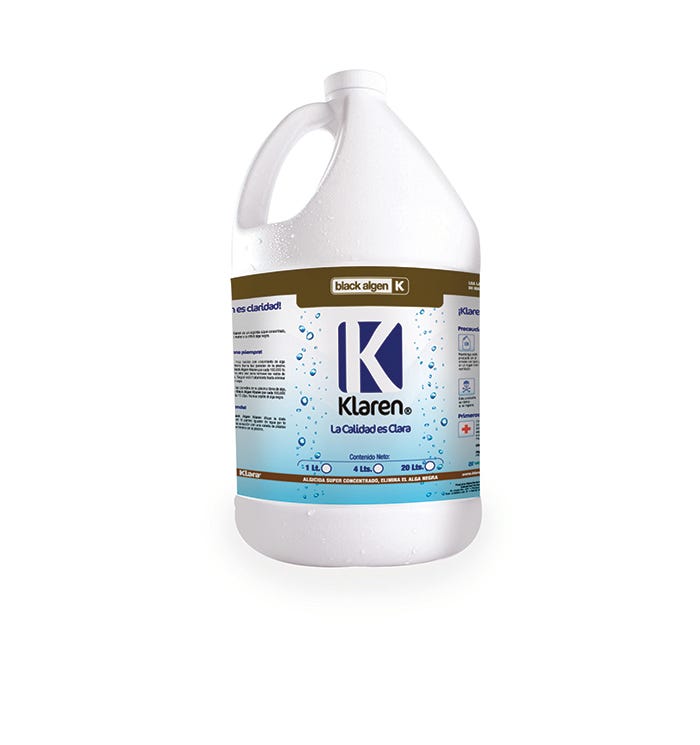 BLACK ALGEN ENVASE DE 4 LTS. Marca KLAREN. Modelo: 404036