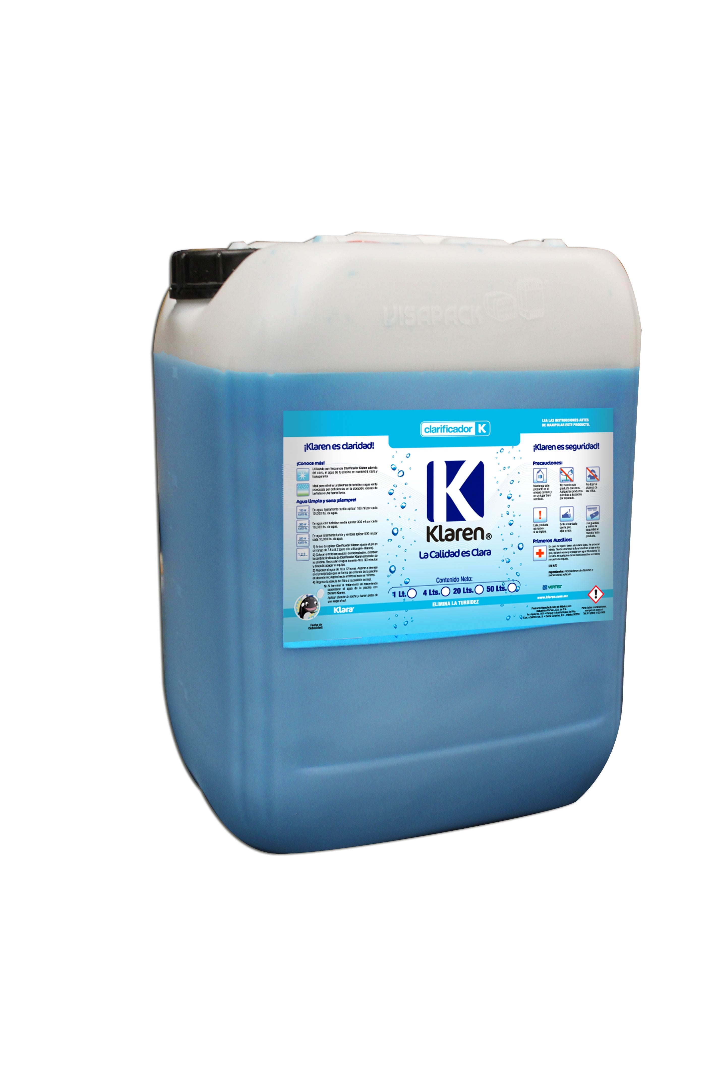 CLARIFICADOR KLAREN ENVASE 50 LTS Marca KLAREN. Modelo: 404046