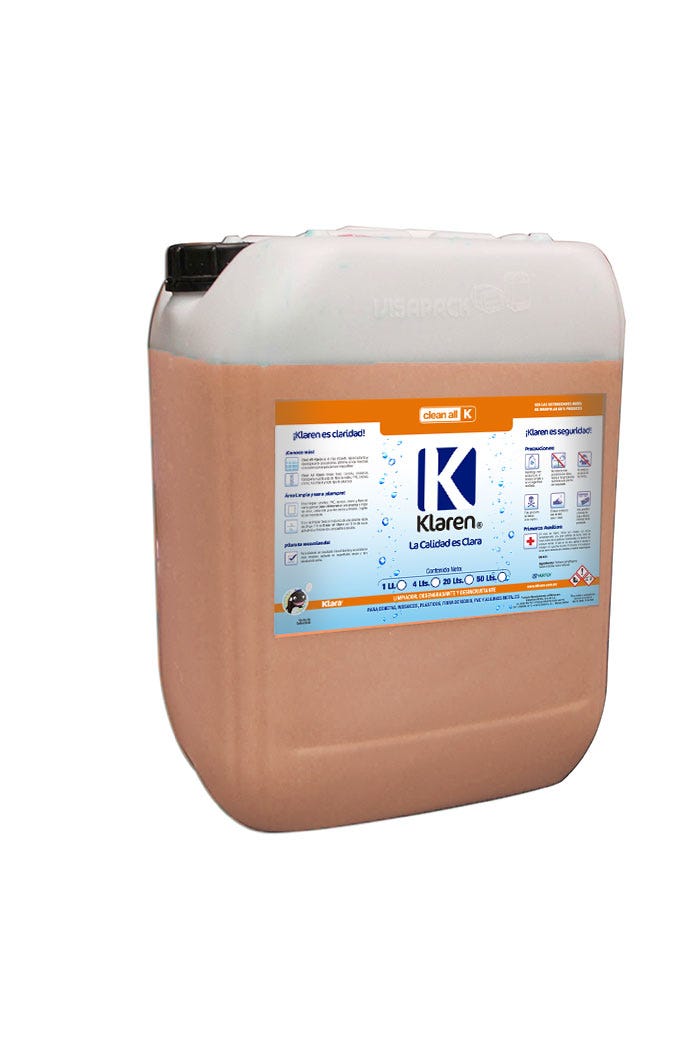 CLEAN ALL ENVASE DE 20 LTS Marca KLAREN. Modelo: 404067