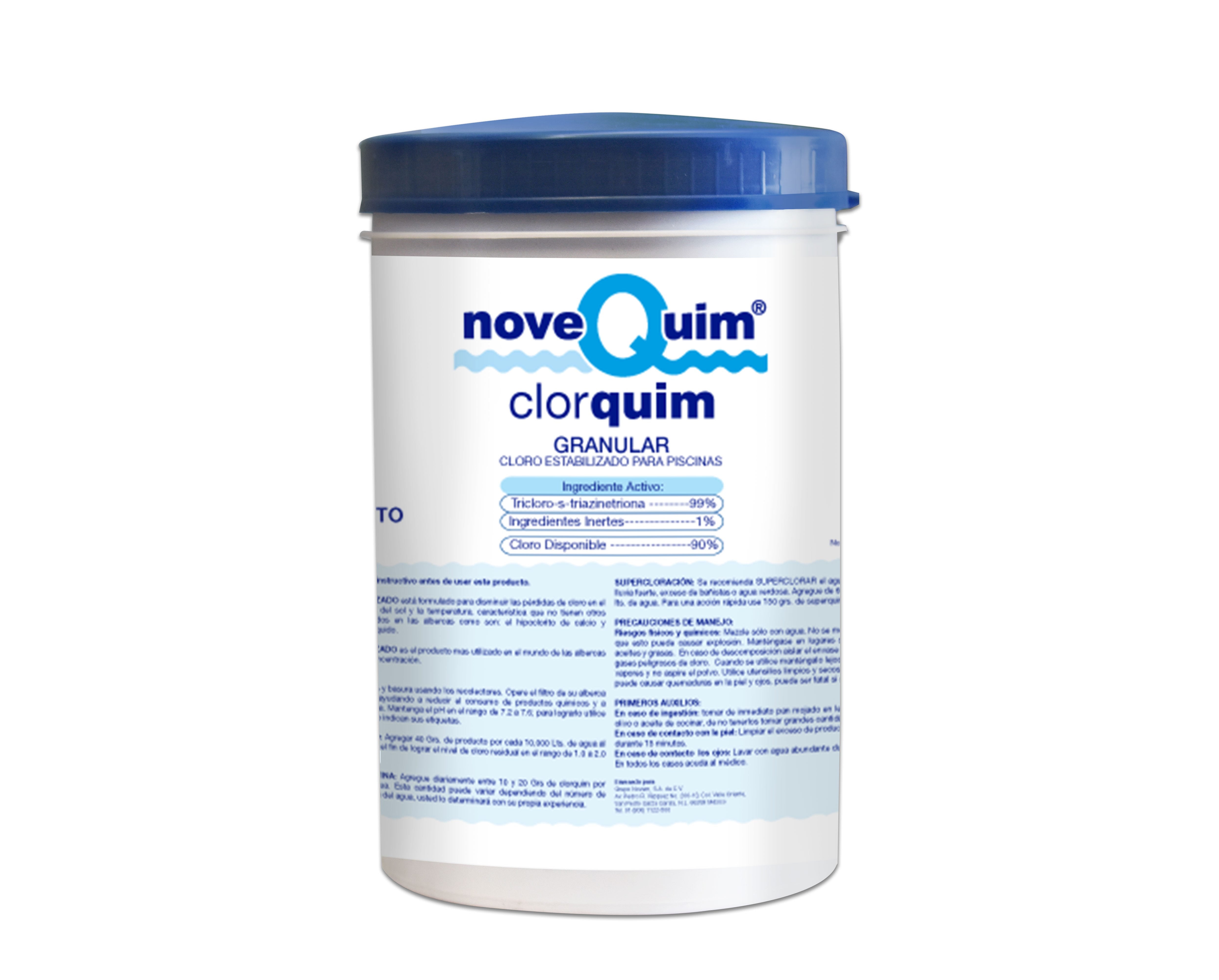 CLORQUIM 1 KG. GRANULAR Marca NOVEQUIM. Modelo: 407001