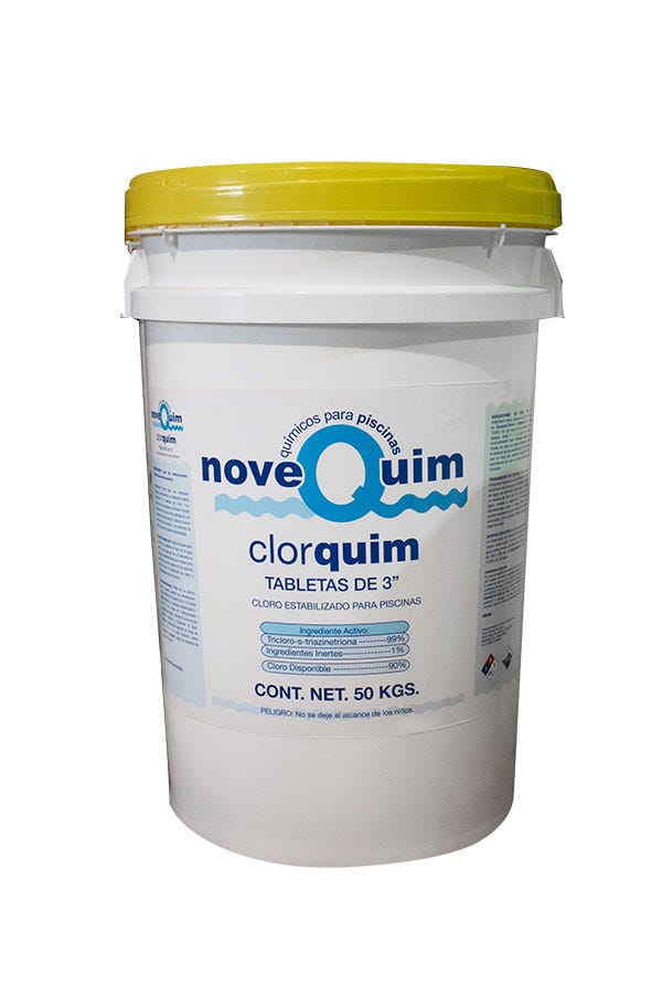 TRICLORO NOVEQUIM TAB. 3" ENV. 50 KG Marca NOVEQUIM. Modelo: 401072