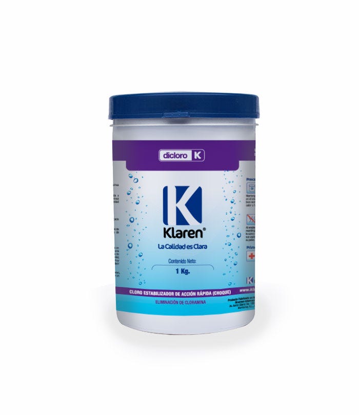 DICLORO KLAREN ENV. DE 1 KG. Marca KLAREN. Modelo: 404010