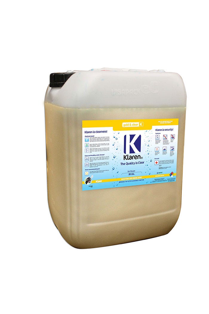 GOLD & CLEAR, ENVASE DE 50 LTS Marca KLAREN. Modelo: 404052