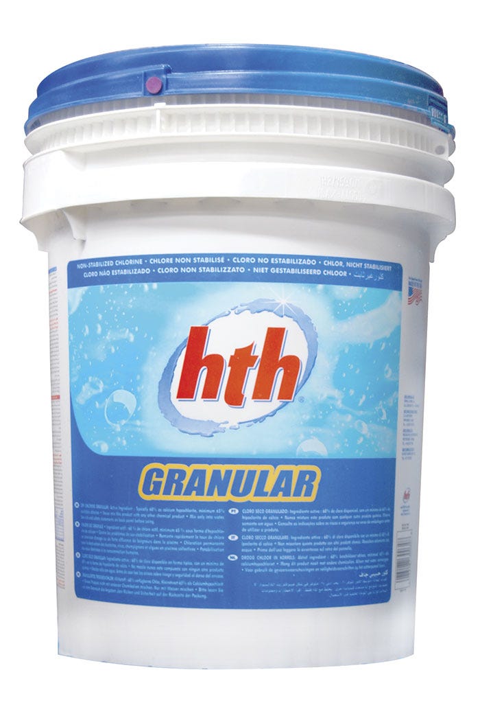 HIPOCLORITO DE CALCIO HTH, GRANULAR, AL 68%, ENV 45 KG Marca HTH. Modelo: 406040