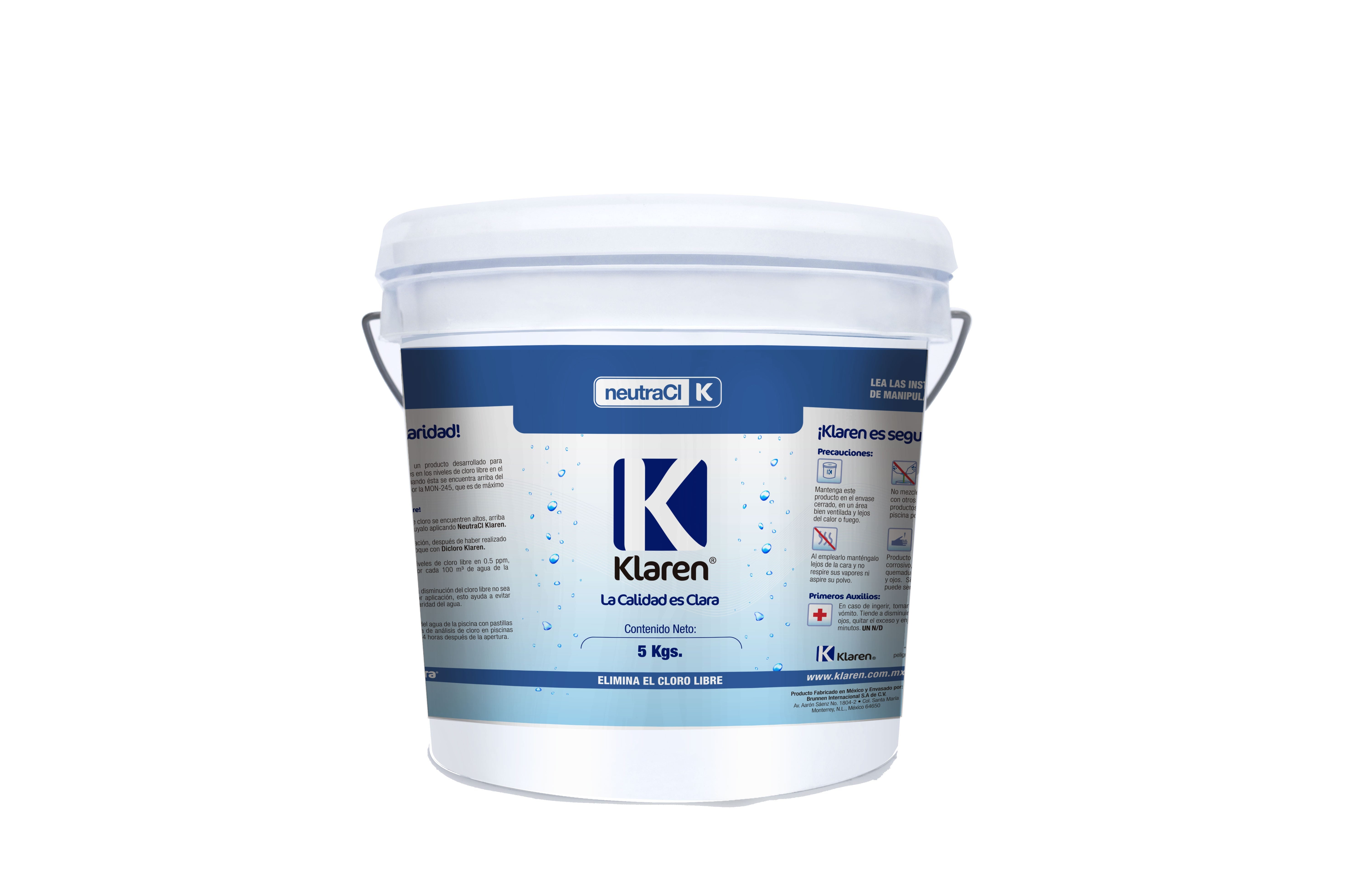 NEUTRA CL ENVASE DE 5KG Marca KLAREN. Modelo: 403071