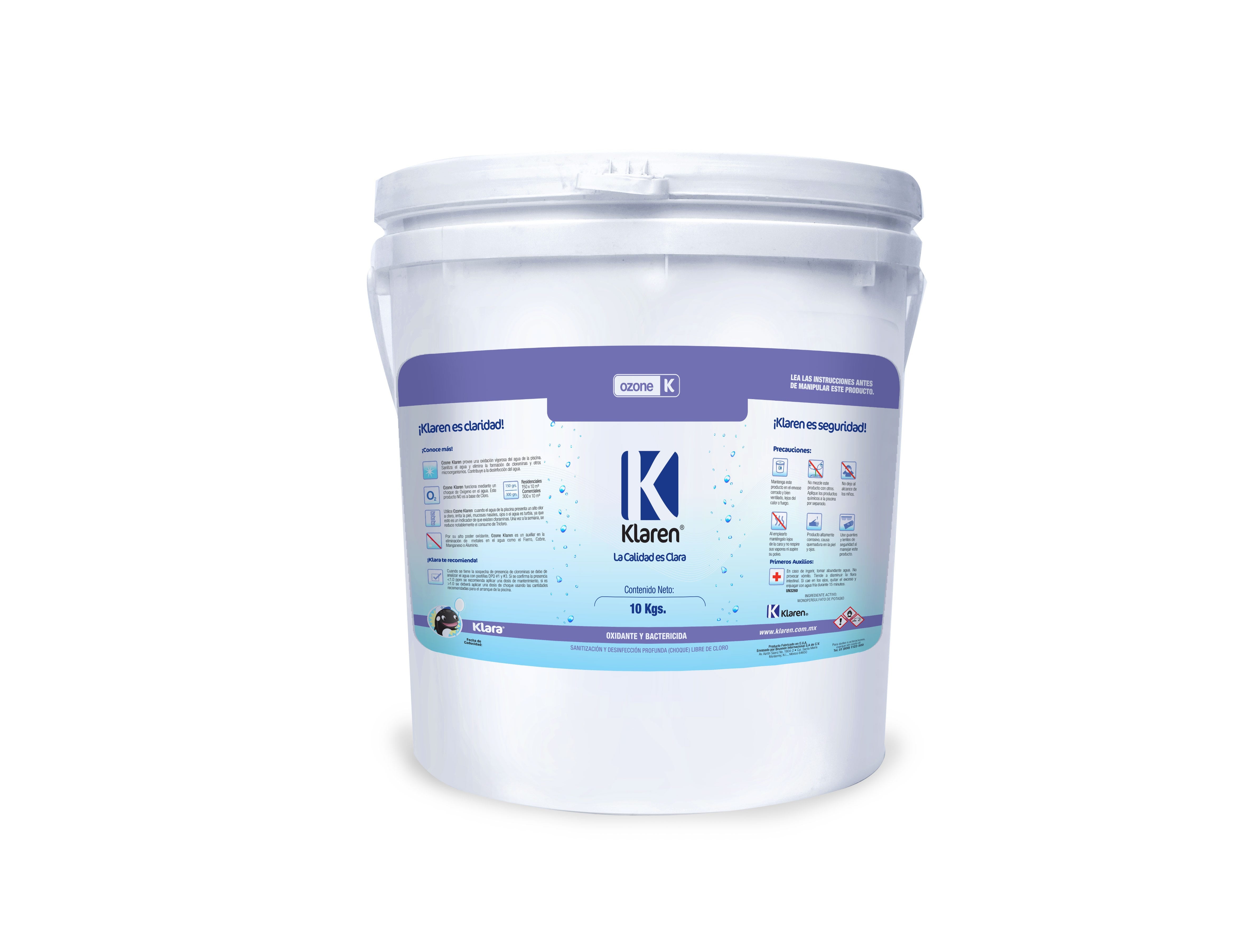 OZONE KLAREN, ENVASE DE 10 KG Marca KLAREN. Modelo: 404018