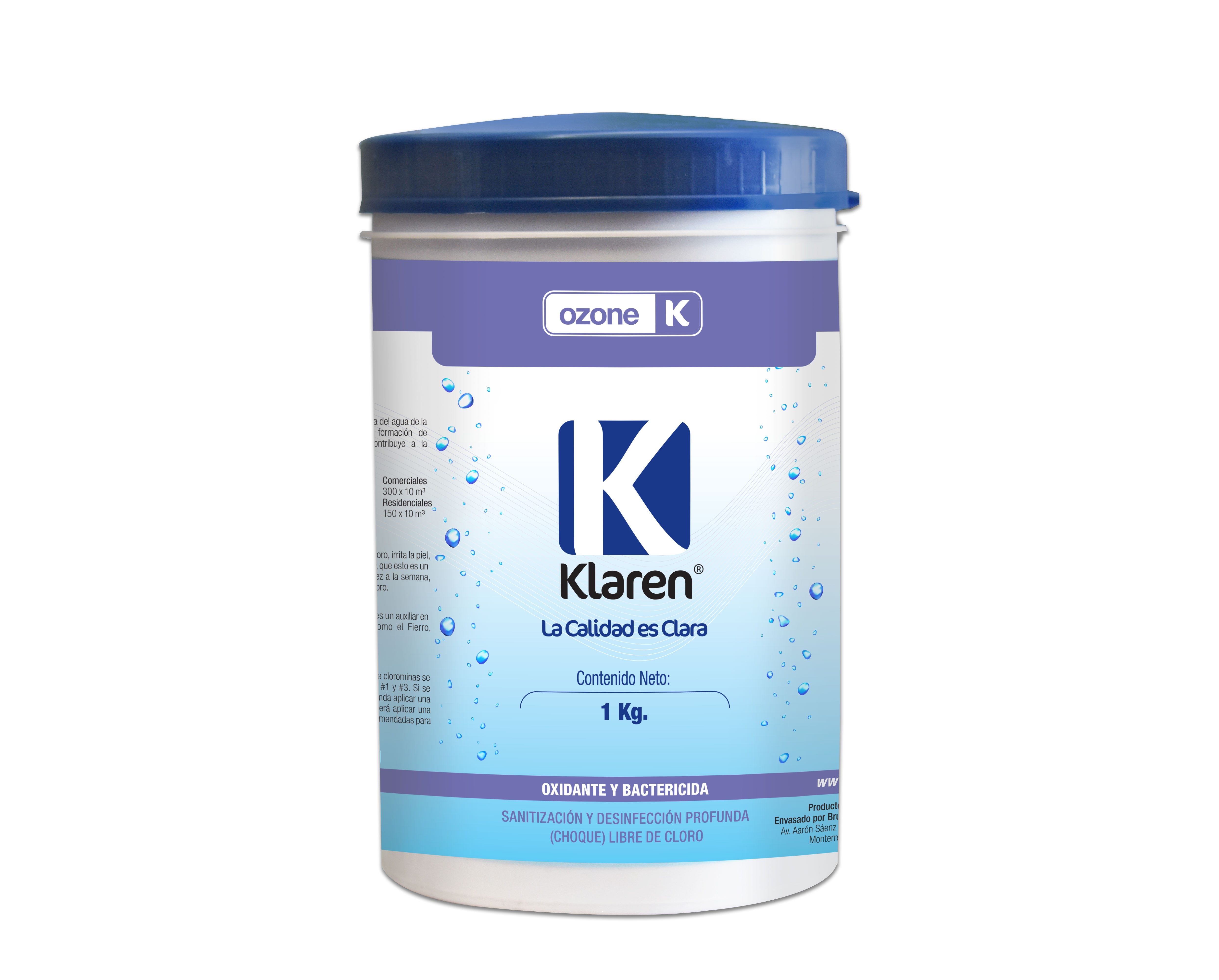 OZONE KLAREN, ENVASE DE 1 KG Marca KLAREN. Modelo: 404016