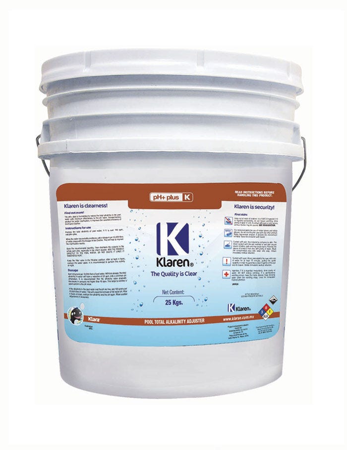 PH+ PLUS KLAREN, CUBETA DE 25 KGS. Marca KLAREN. Modelo: 404025-V