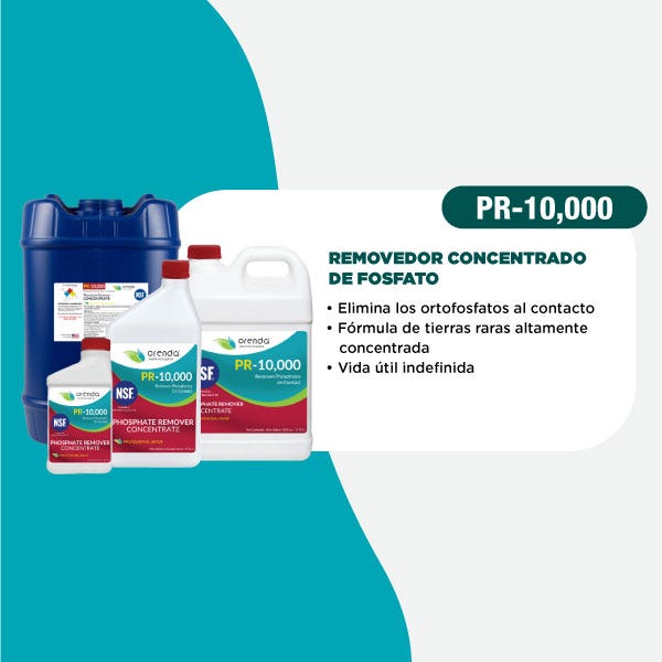 PR-10000 REMOVEDOR DE FOSFATOS CONCENTRADO 3.785 L Marca ORENDA. Modelo: 409018