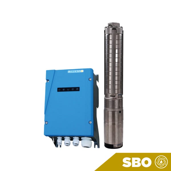 UNIDAD DE BOMBEO SUMERGIBLE LORENTZ ECDRIVE 1800-C MOTOR DC 1.7KW Y BOMBA RADIAL 12 ETAPAS Marca LORENTZ. Modelo: PU1800C-SJ5-12