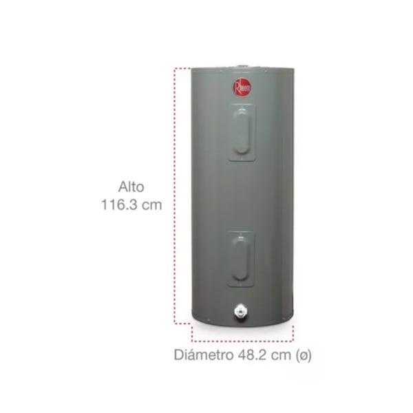 CALENTADOR DE AGUA DEPÓSITO ELÉCTRICO 152 LTS. 220V Marca RHEEM. Modelo: 89V40-E-220