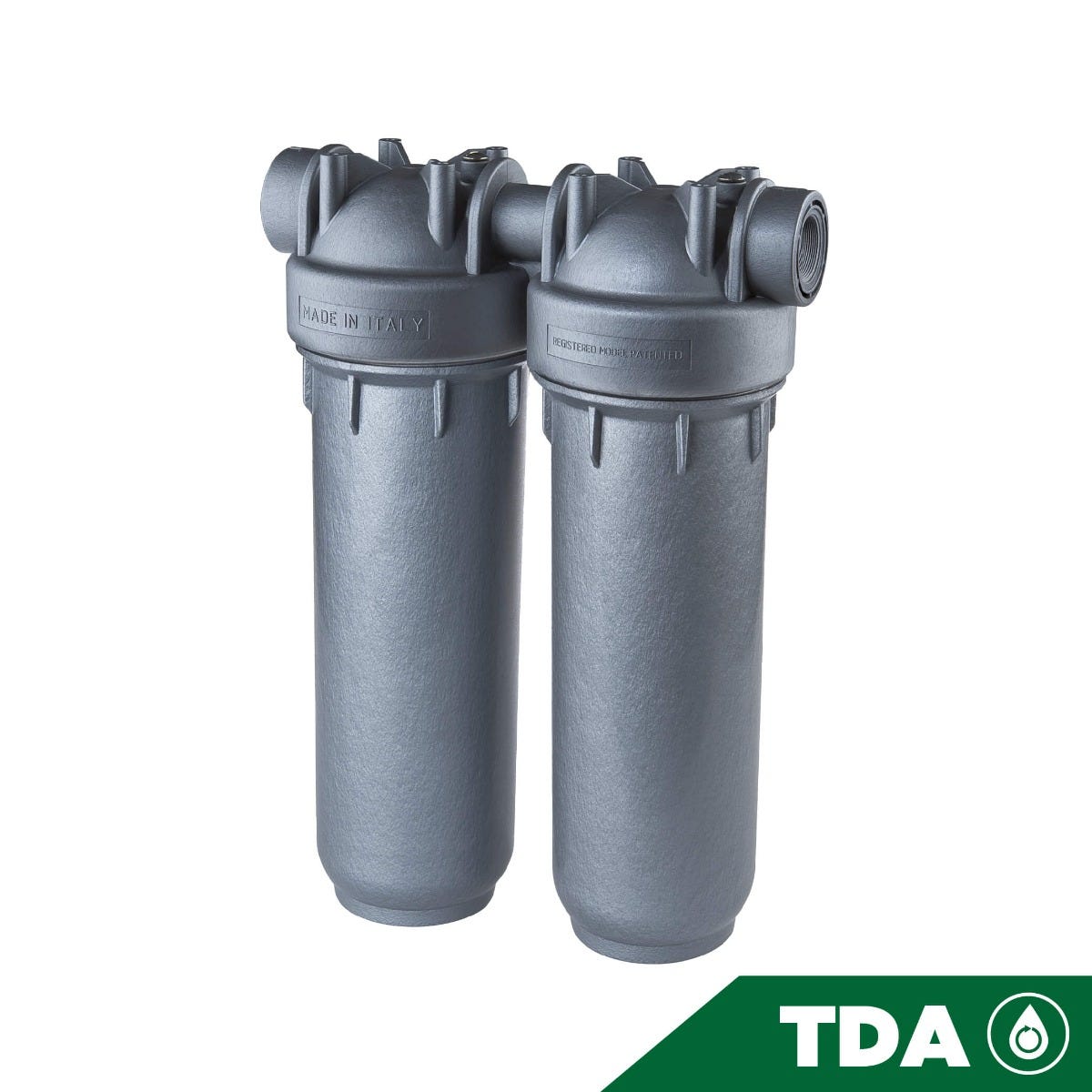 PORTAFILTRO GRIS DP 10 DUO 3/4" NPT IN SANIC BG Marca ATLAS FILTRI. Modelo: SA1390422