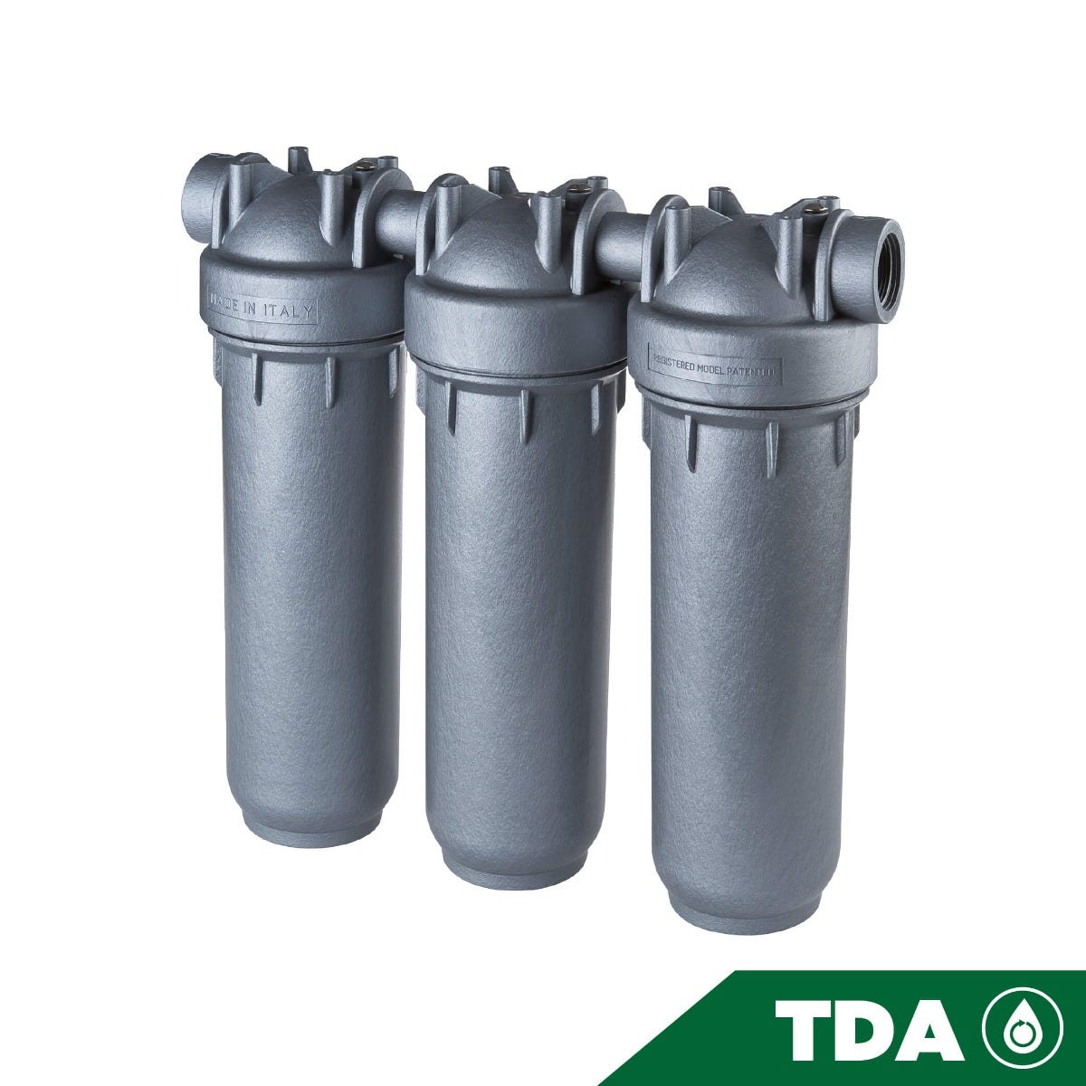 PORTAFILTRO GRIS DP 10 TRIO 3/4" NPT IN SANIC BG Marca ATLAS FILTRI. Modelo: SA1400422