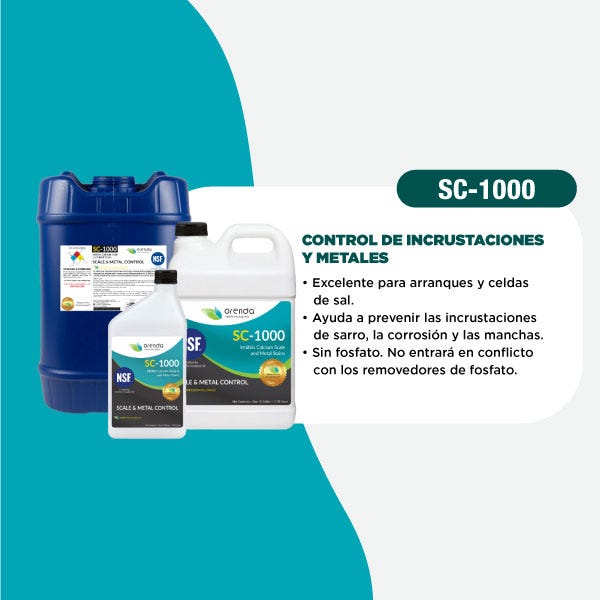 SC-1000 DESINCRUSTANTE Y QUELANTE DE METALES 0.946 L Marca ORENDA. Modelo: 409000