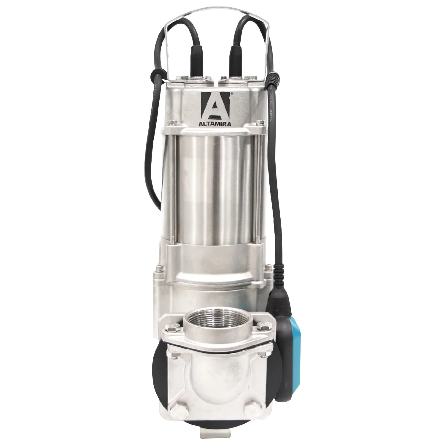 Bomba sumergible para aguas residuales, 2 HP, Voltaje 1 X 230 (monofasico), descarga 2", Inmersion max 10 m, paso de solidos 2", Marca: ALTAMIRA. Modelo: STRX2-20-1230A