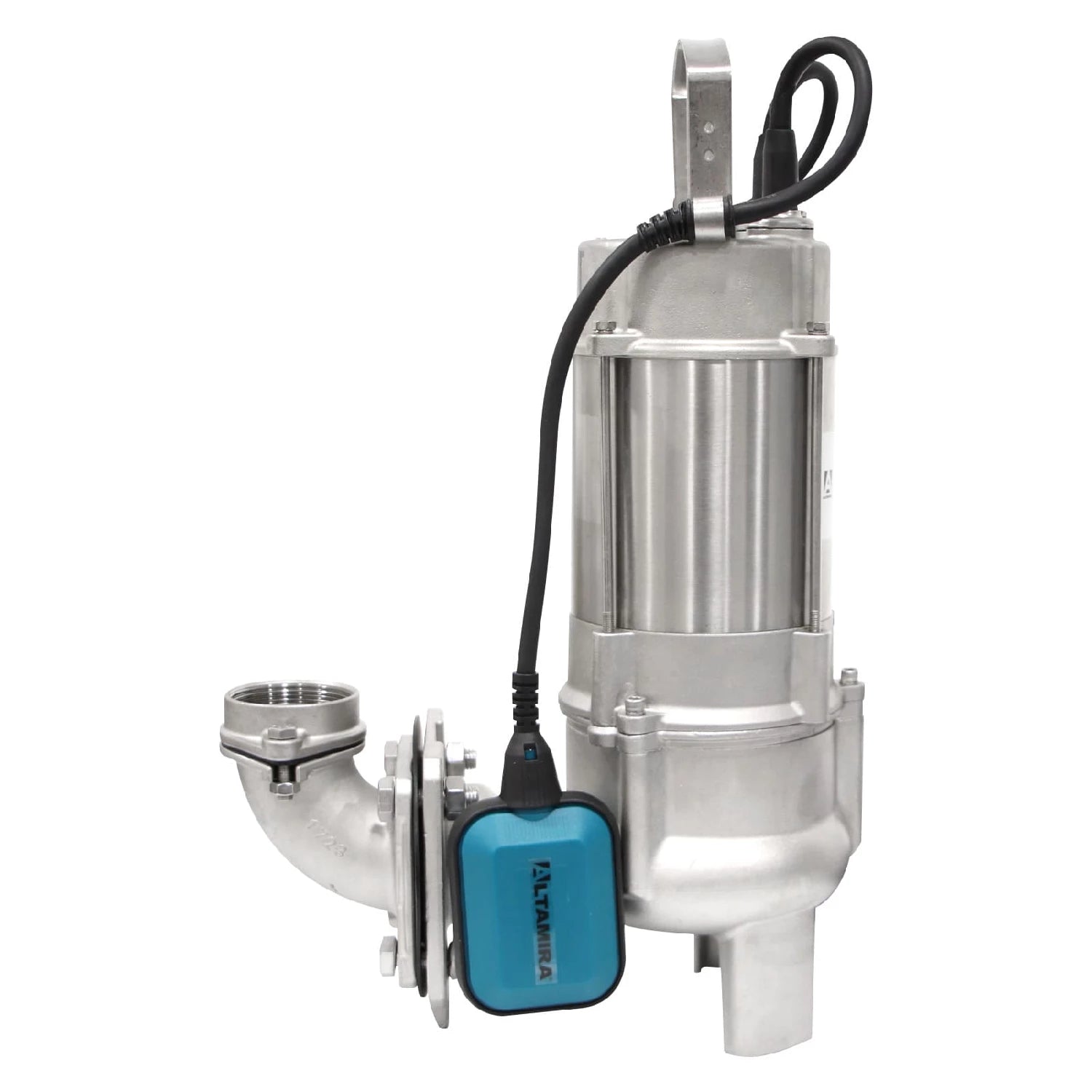 Bomba sumergible para aguas residuales, 2 HP, Voltaje 1 X 230 (monofasico), descarga 2", Inmersion max 10 m, paso de solidos 2", Marca: ALTAMIRA. Modelo: STRX2-20-1230A