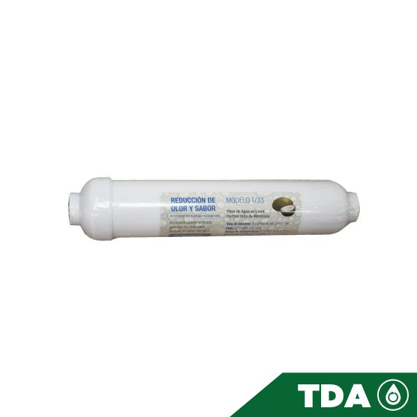 CARTUCHO POSFILTER EN LINEA GAC, 2.5"X10" Marca AQUEX. Modelo: 607689