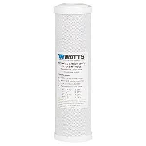 CARTUCHO DE CARBON BLOCK 975, 5 MICRAS Marca WATTS. Modelo: 601618