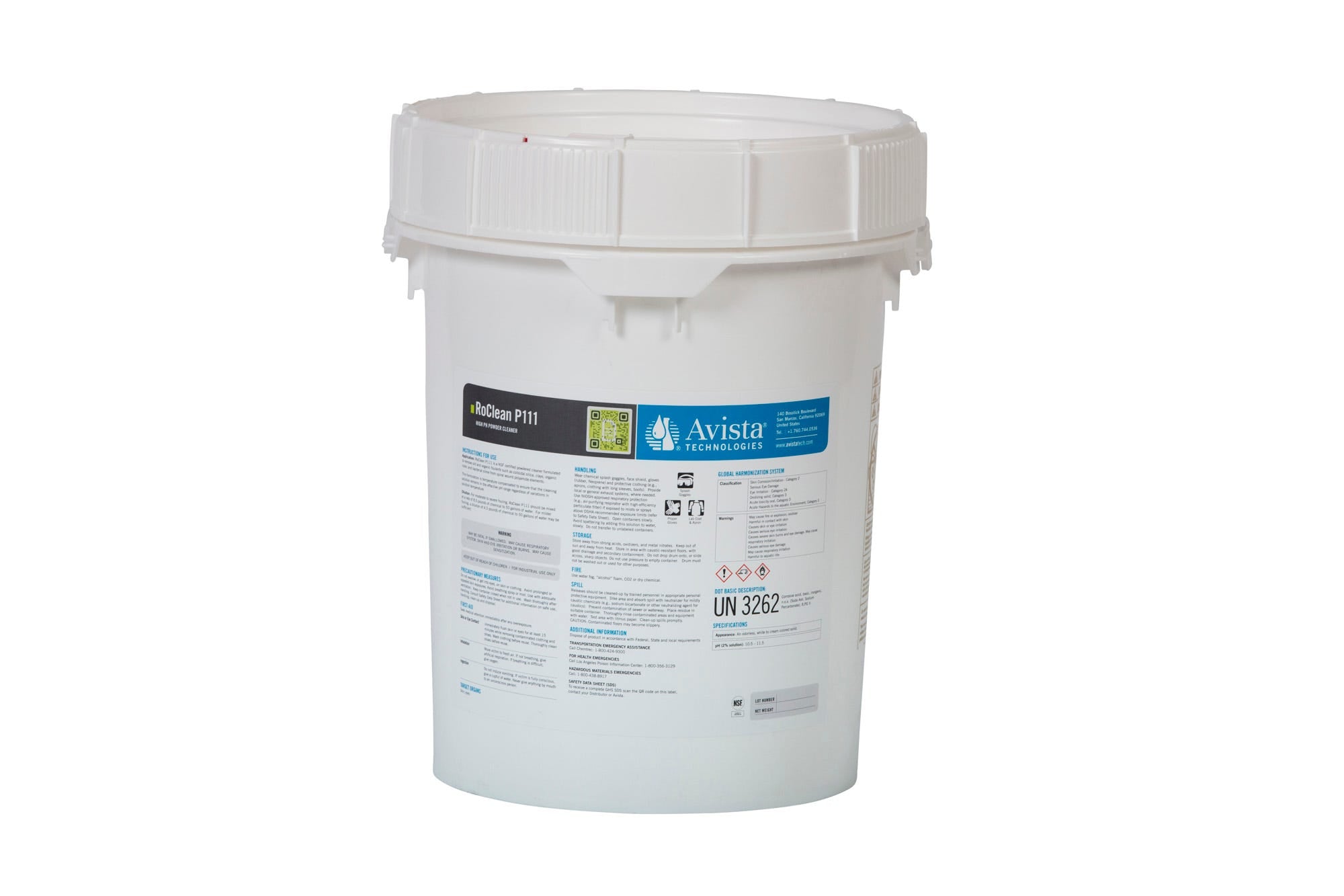 LIMPIADOR ROCLEAN P111 CUBETA 45 LIBRAS Marca AVISTA. Modelo: 603083