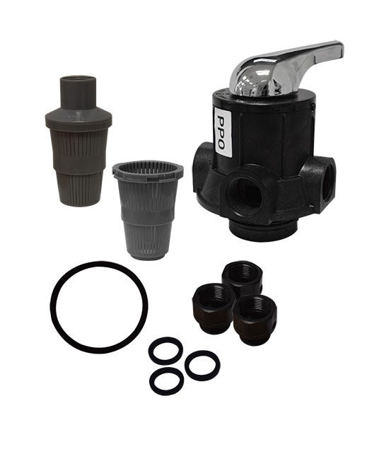 VALVULA 104 MANUAL FILTRO 1" CON NSF Marca AQUEX. Modelo: 610410