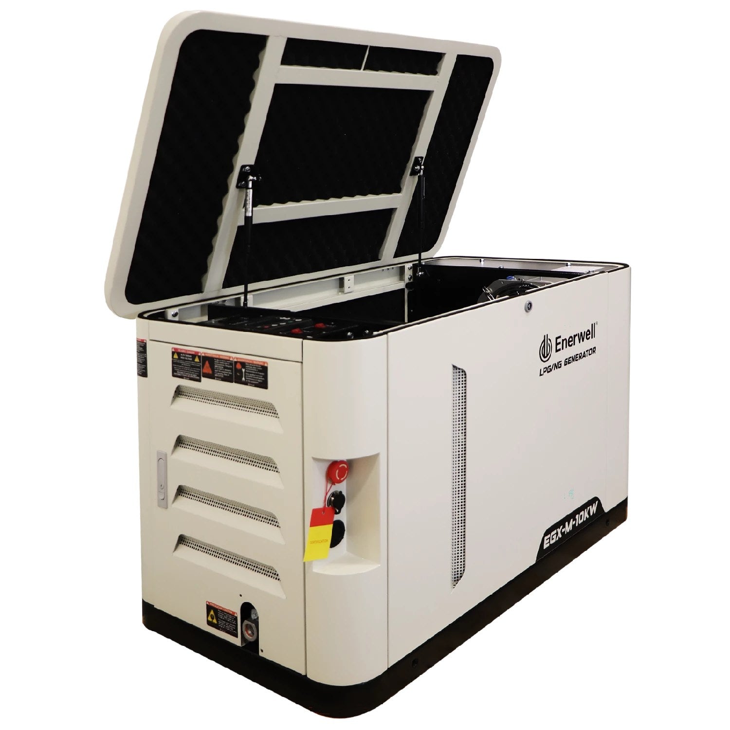 Generador estacionario a gas, Marca: ENERWELL®. Modelo: EGX-M-10KW